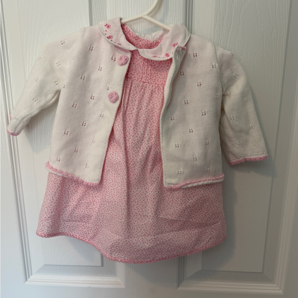 Carter's Pink Floral Baby Easter Dress Set